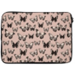 Tijdloos - Vlinders - Perzik laptophoes neopreen klein 279 -zkaufland3dotto