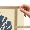 Blauw koraal - Vertakkingen - Beige Light Box met batterij (Wandlamp) middel -USP_websiteprintNL