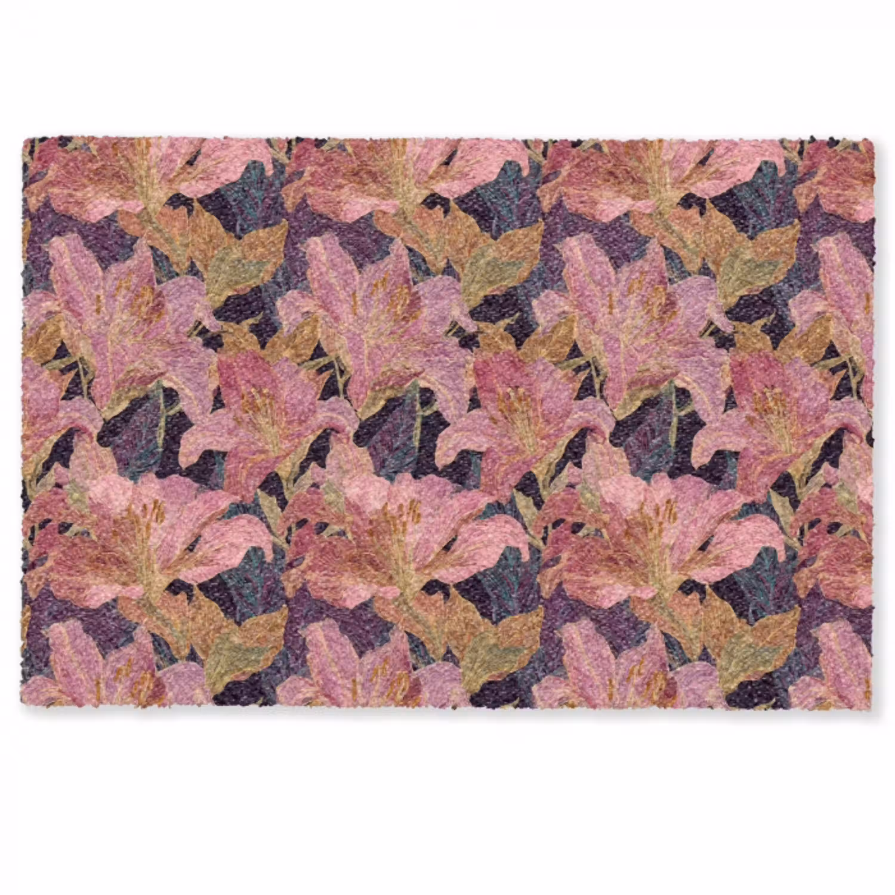 Lelies - Patroon - Roze - Goud Deurmat klein 898 -zkaufland3d