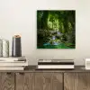 Jungle - Stenen - Water - Natuur - Planten aluminium wit klein -sfeer1