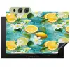 Citroen - Bloemen - Bruisend - Water Inductie beschemer met haakjes klein 777 -3d