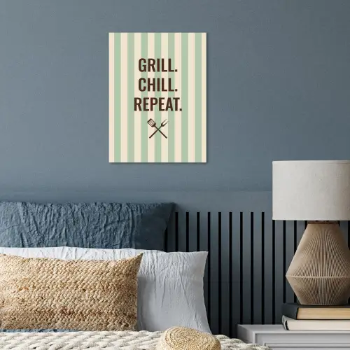 Quote - Strepen - Grill poster papier klein -sfeer2