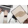 Symmetrische bocht - Koperkleurig laptophoes neopreen klein -bureau