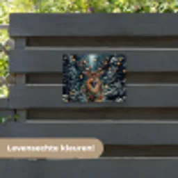 Kerst - Magie - Bos - Kleurrijk tuinposter los doek klein -sfeer3