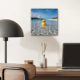 Tropisch - Badeend - geel aluminium wit klein -sfeer5