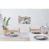 Marmer - Goud - Grijs Muursticker klein -eettafel