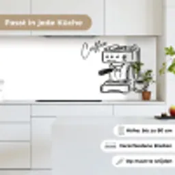 Espressomachine - Zwart - Wit keuken achterwand 2 middel -sfeer4_DE