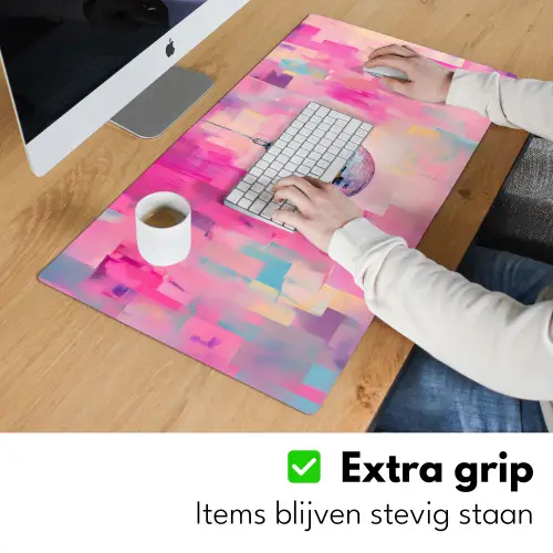 Discobal - Pink - Verf Muismat XXL klein -sfeer3