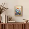 Bloemen - Natuur - Waterverf - Kunst Light Box met kabel (Tafellamp) klein -sfeer2