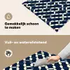 Abstract - Patroon - Blauw Inductie beschemer met haakjes klein 777 -ky-schoon-nl