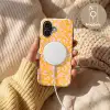 Panterprint - Oranje - Roze - Dierenprint Toughcase MagSafe Apple iPhone 17 klein -USP_MagsafeV