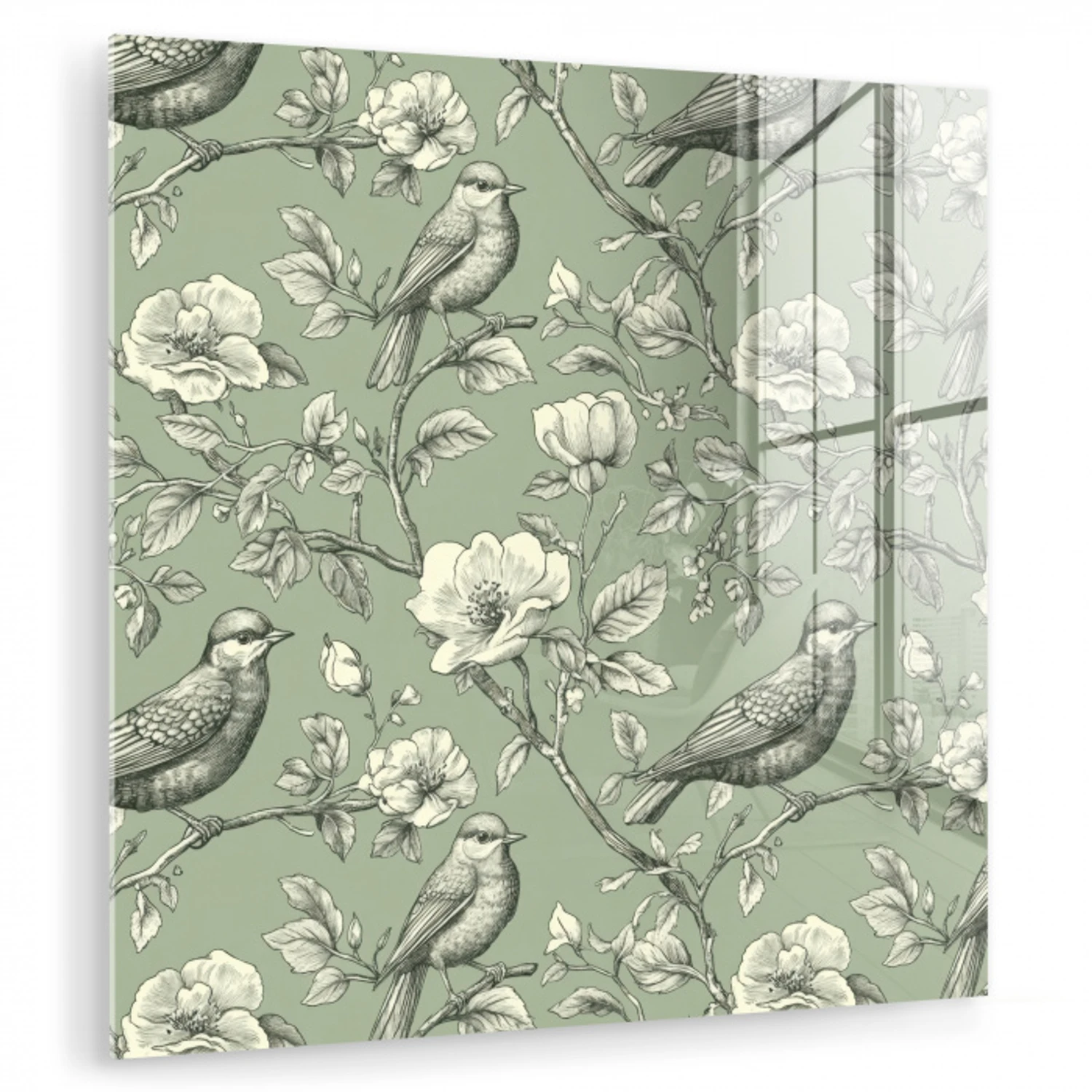 Klassiek - Botanisch - Groen plexiglas 5mm klein 11 -zzzproduct_nieuw