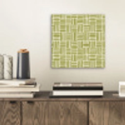 Vlecht - Patroon - Groen aluminium wit klein 46 -sfeer1