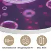 Paars - Bubbels - Schuim Akoestische PET Vilt - Rond klein -closeup_NL