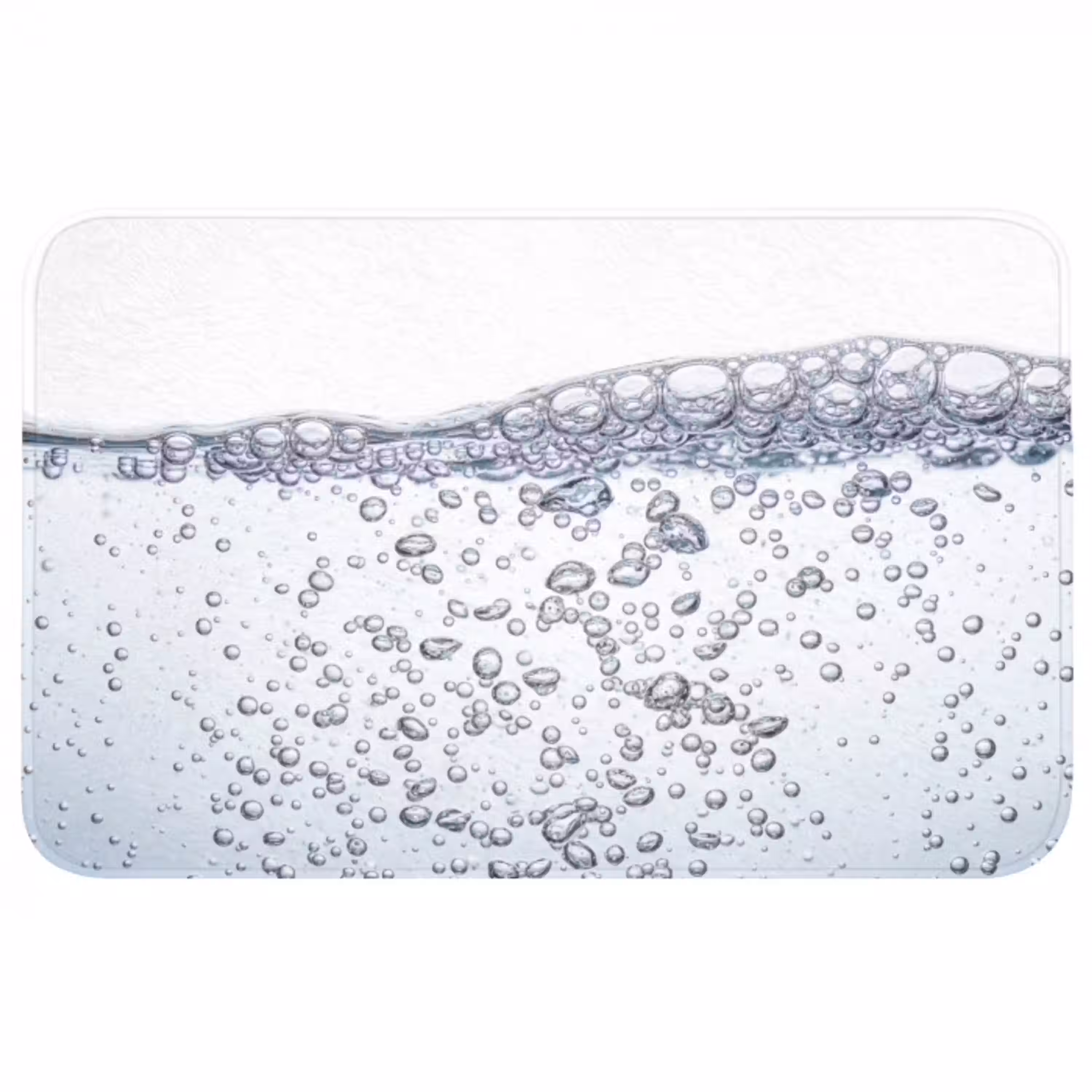 Luchtbellen - Water - Dynamisch WCmat middel -3d