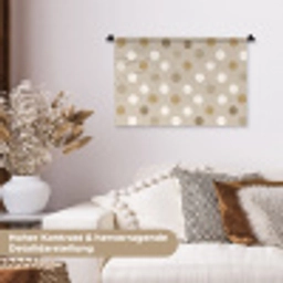Polka - Dots - Beige Wandkleed katoen klein 269 -tsfeer1_DE