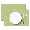 Kiwi - Lijntekening - Minimalistisch - Groen Placemat vinyl groot -zzsfeer2_Kitchenyeah-website