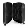 Lederen look zwart NBS - Handbagage koffer - Volwassenen Unisex middel -binnenkant