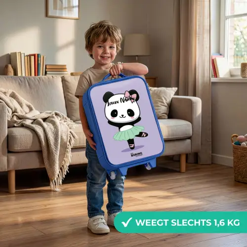 Kawai - Ballet - Panda Kinderkoffer - Blauw klein -sfeer2_NL