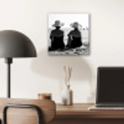 Vrouwen - Zonnehoed - Strand - Zwart - Wit aluminium wit klein -sfeer5