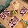 Rood - Druppelpatroon - Grafisch Placemat vinyl groot 368 -zzsfeer5_Kitchenyeah-website