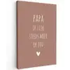 Papa ik lijk steeds meer op jou - Spreuken - Quotes - Stef Bos Tuinposter op houten frame 2 cm dik klein -3d