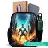 City superhero Rugzak - Zwart middel -inhoud_NL