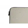 Lichtbeige - Terrazzo - Grijs laptophoes neopreen klein 279 -detail