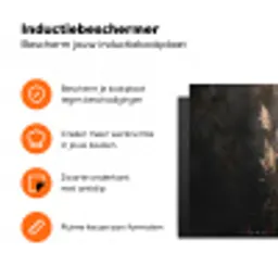 Siergras - Pluimen - Verlichting - Zwart Inductie beschermer vinyl 3mm klein -zzzzzzz-td-ups