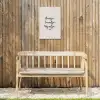 huisjetuintjewijntje-beige Tuinposter op houten frame 2 cm dik klein -sfeer4