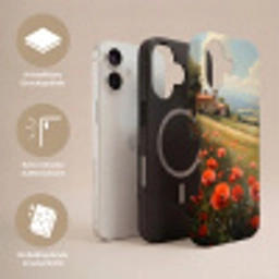 Klaprozen - Rood - Heuvels - Landschap Toughcase MagSafe Apple iPhone 17 klein -USP_Lagen_DE