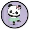Panda - Paars - Sierlijk - Kawaii Fotolijst rond zonder passe partout klein -3d