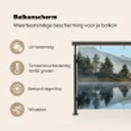 Meer - Mist - Bergen - Landschap Balkonbeschermer Duitsland klein -specs_NL