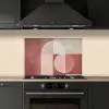 Figuren - Abstract - Roze keuken achterwand spatscherm klein -sfeer1