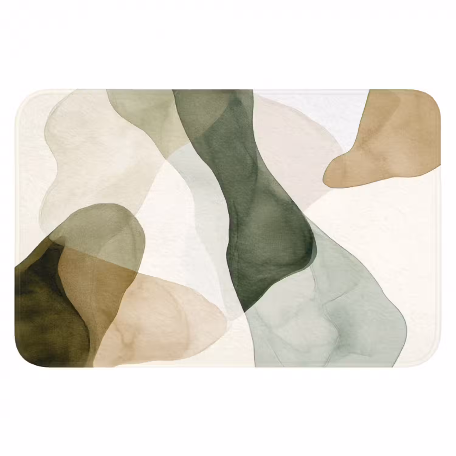 Badmat - Japandi - Abstract - Groen