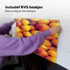 Vrucht - Waterdruppels - Oranje Inductie beschemer met haakjes klein 777 -ky-ophangen-nl