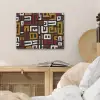 Abstract - Patroon - Rood PET vilt klein -sfeer3