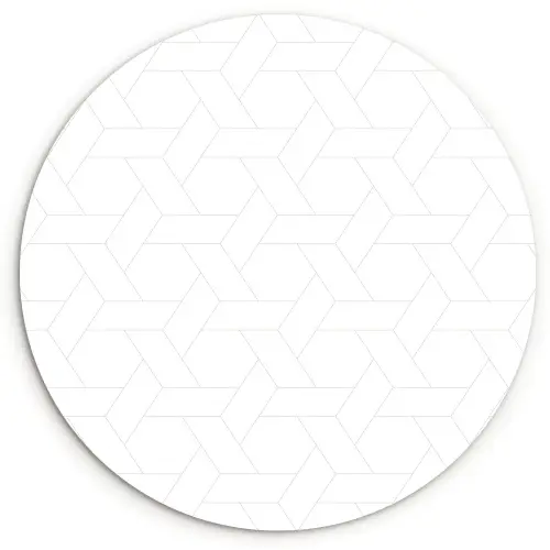 Grafisch - Patroon - Modern - Fijnstijl Wandcirkel kunststof plaat 5mm dik klein 188 -3d