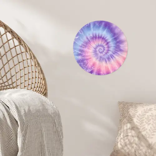 Pasteltinten - Paars - Spiraal - Marmer Wandcirkel behangsticker klein -sfeer4