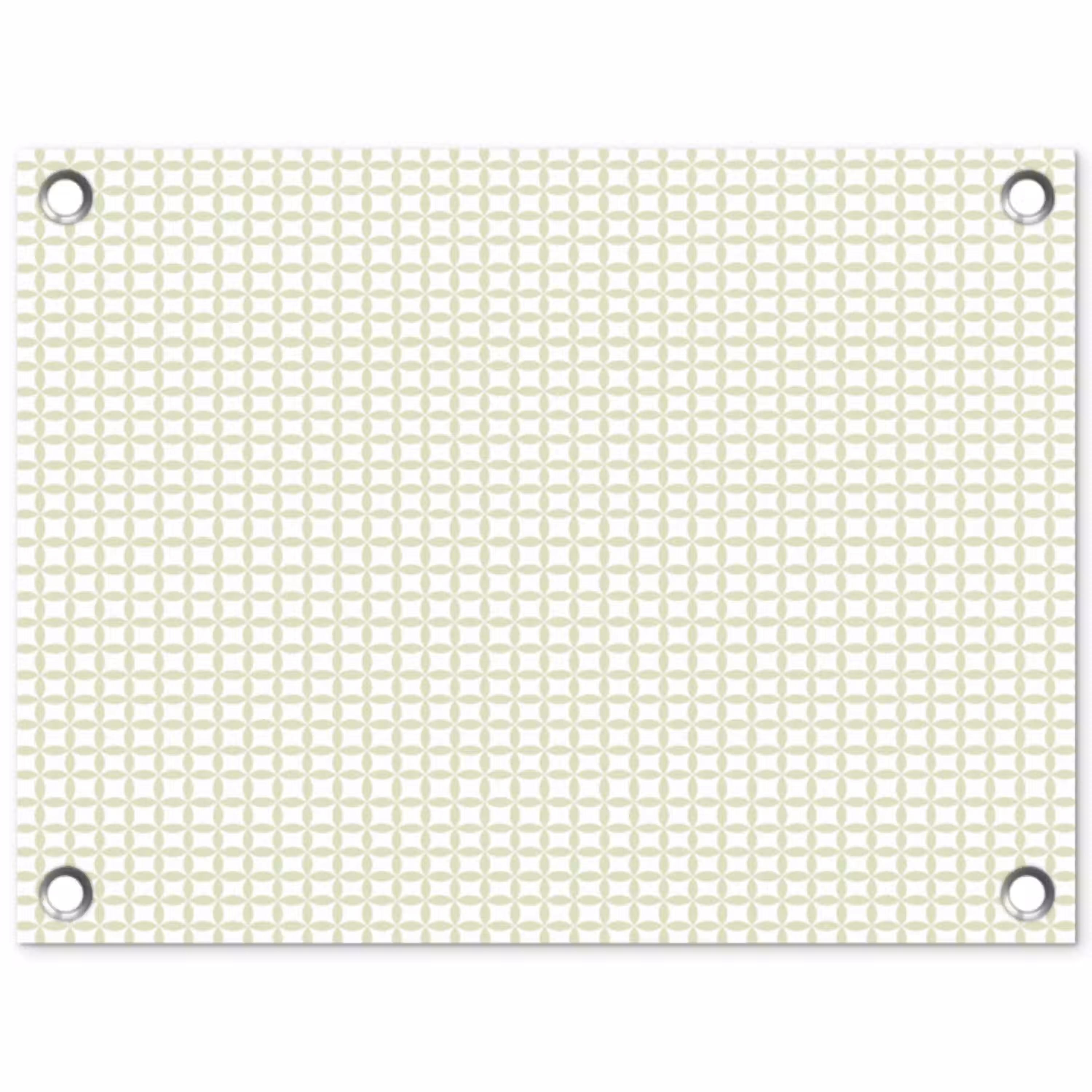 Saliegroen - Geometrisch - Cirkels - Patroon tuinposter los doek klein 239 -3d