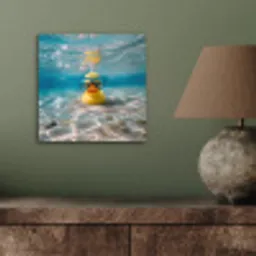 Duikbril - Eend - Water aluminium wit klein -sfeer2