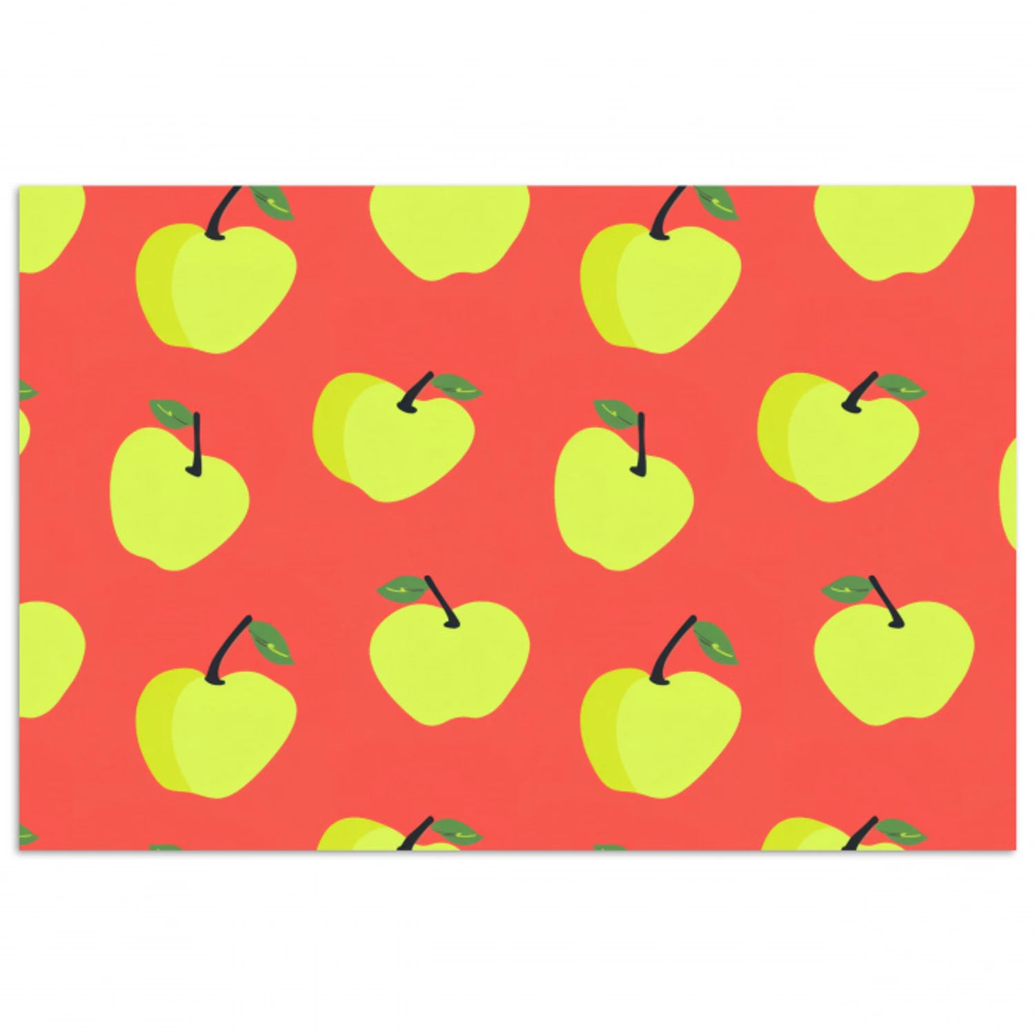 Appels - Modern - Groen poster papier klein 62 -3d