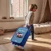Pijlsnelle politieauto Kinderkoffer - Blauw klein -sfeer1