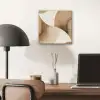 Retro - Geometrische lagen - Aardetinten aluminium wit klein -sfeer5