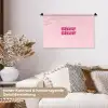Bisou - Roze - Schaduw Wandkleed katoen klein -tsfeer1_DE