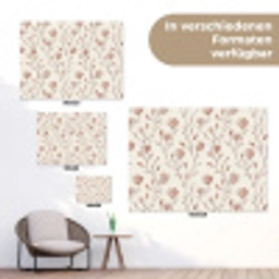 Patroon - Klassiek - Roze tuinposter los doek klein 239 -Xsfeer9_DE