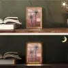 Illustratie - Bloemen - Vlakken - Abstract Light Box met kabel (Tafellamp) klein -sfeer3