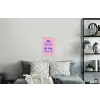 Quote - Blauw - Lettertype - Keuken Muursticker klein -slaapkamer