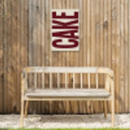 Red - Cake - Decoratie - Eten Tuinposter op houten frame 2 cm dik klein -sfeer4