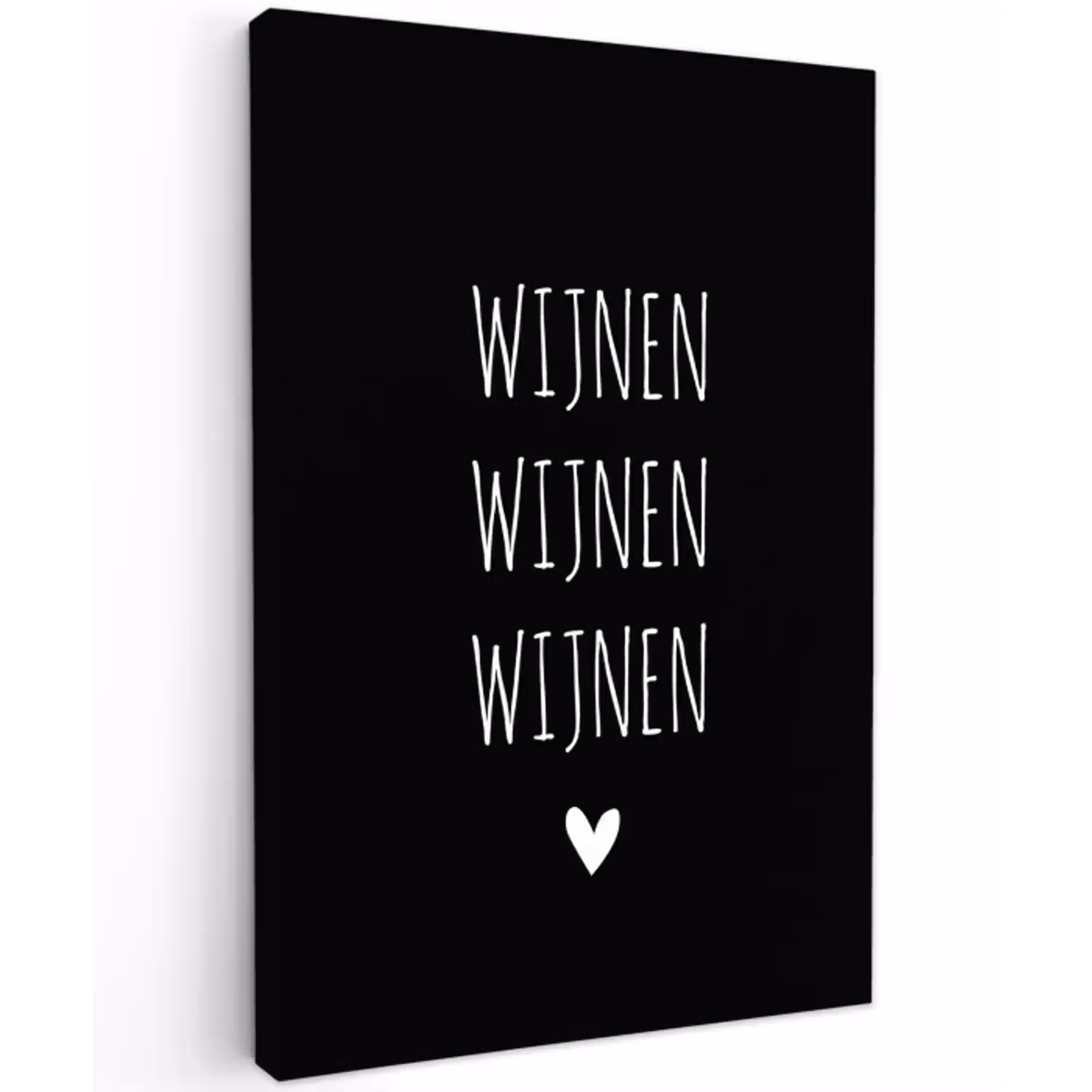 Wijnen wijnen wijnen - Quotes - Spreuken Tuinposter op houten frame 2 cm dik klein -3d